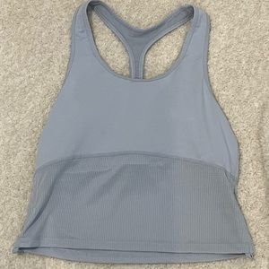 fabletics light blue workout top - size xs/s